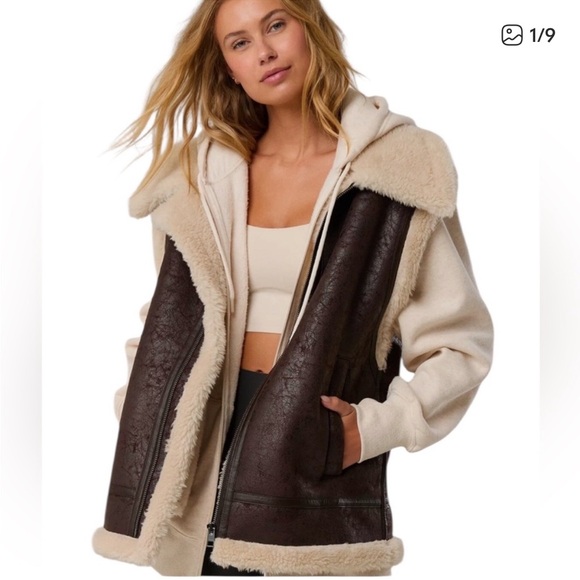 aerie Jackets & Blazers - Aerie Dark Brown Shearling Vest